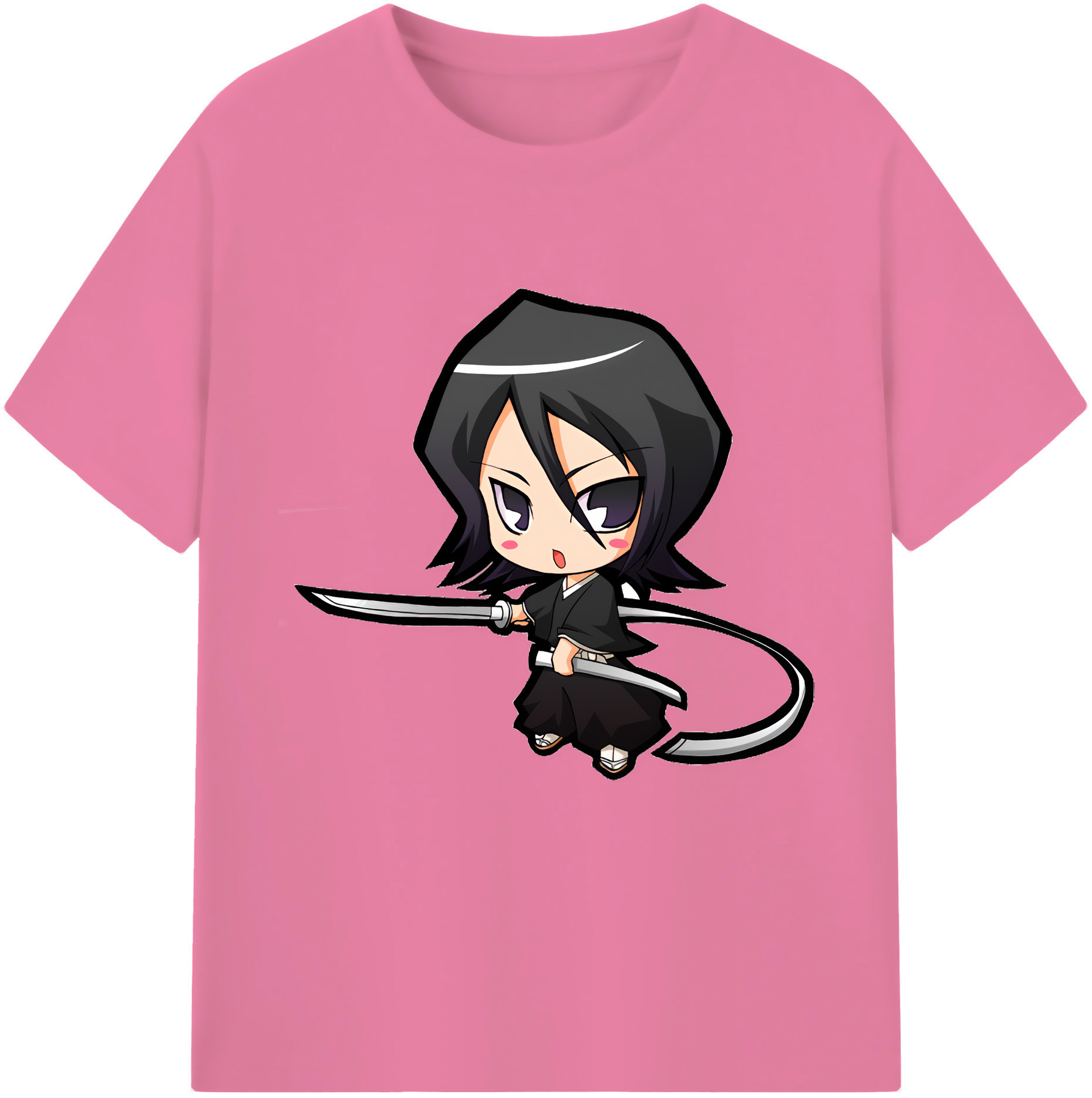 （画像用） ブリーチ 朽木ルキア BLEACH Kuchiki Rukia 綿100％半袖Tシャツ（フロントプリント）